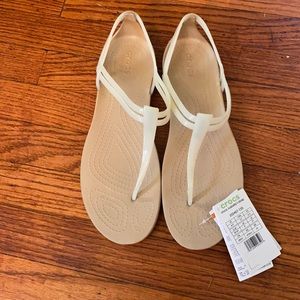 NWT Crocs Isabella T-Strap Sandal